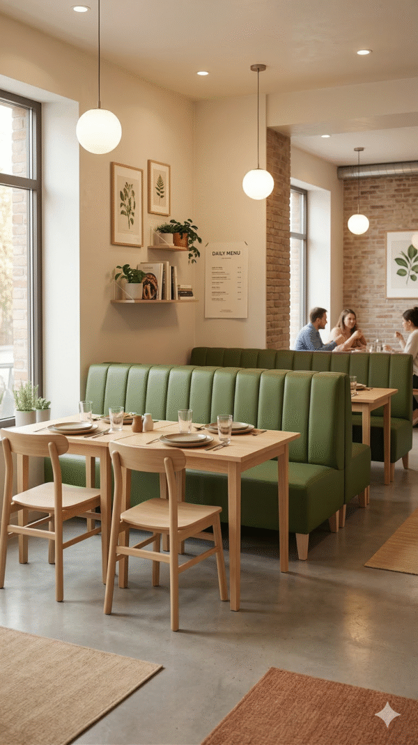 Fluted Restaurant Dining Sofa