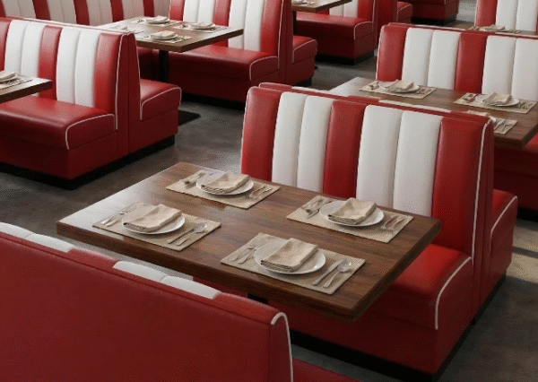 Retro Diner Cafe & Restaurant Sofa