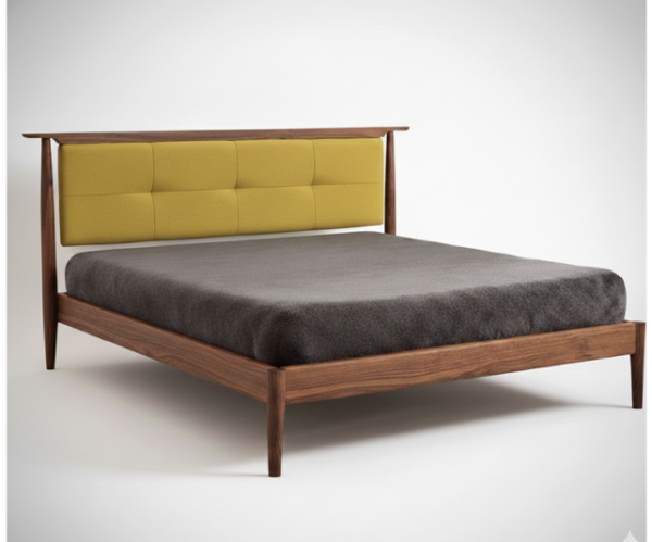 The Minimalist Wood Bed