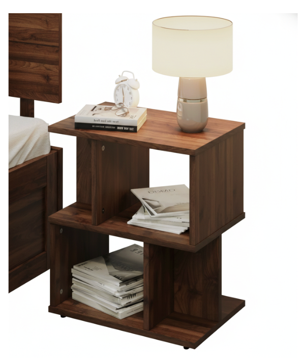 Open Shelf Bedside Table