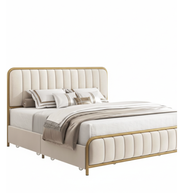 Contemporary Upholstered Bed