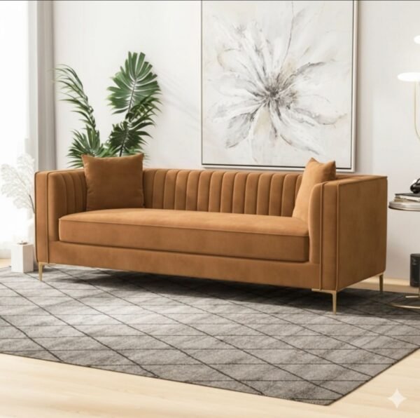 3 Seater Velvet Sofa